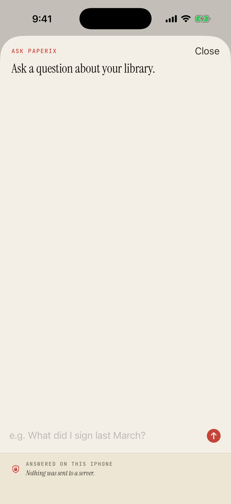 Ask Paperix — ask a question about your whole library